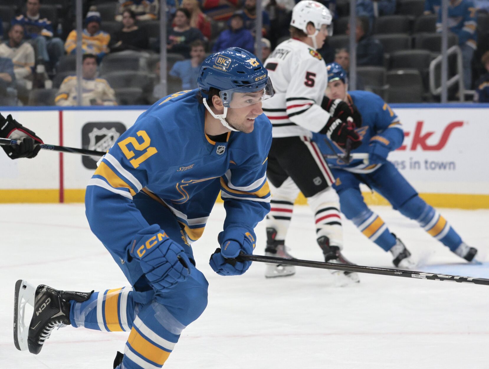 The 最新杏吧原创 Blues host Chicago Blackhawks